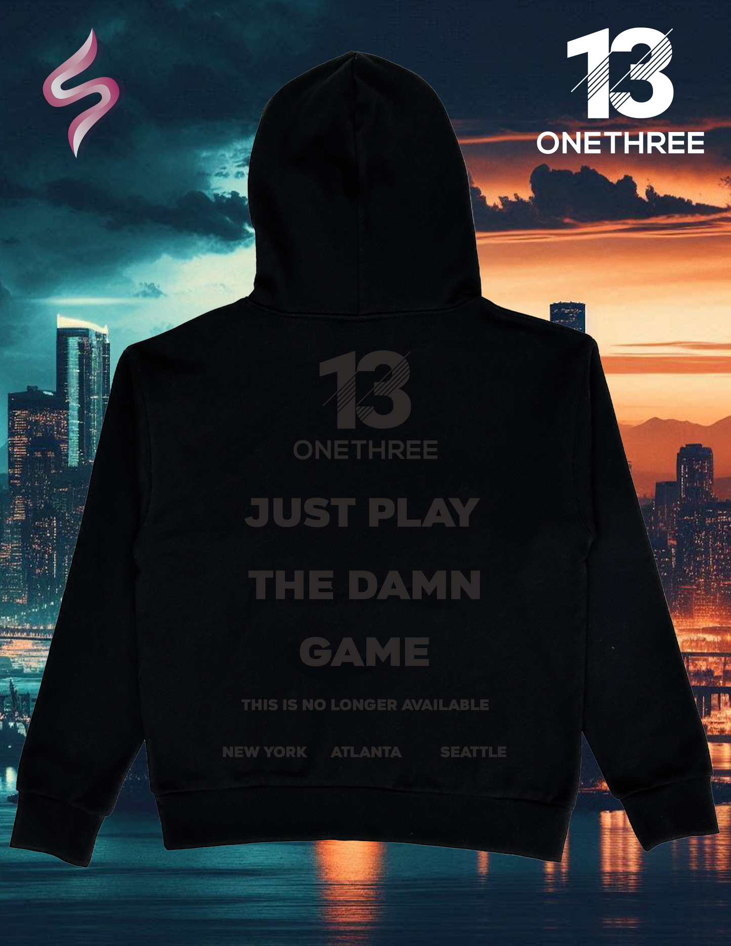 ONETHREE X SHOTA HOODIE BLK